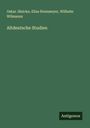 Oskar Jänicke: Altdeutsche Studien, Buch