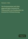 Hermann J. Klein: Das Sonnensystem nach dem gegenwärtigen Zustande der Wissenschaft vom Standpunkte der kosmischen Weltanschauung, Buch