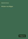Heinrich Kruse: Witzlav von Rügen, Buch