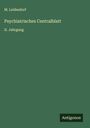 M. Leidesdorf: Psychiatrisches Centralblatt, Buch