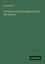 Otto Meinertz: Zur Kritik und Erklärung der Satiren des Juvenal, Buch