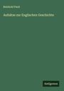 Reinhold Pauli: Aufsätze zur Englischen Geschichte, Buch