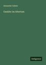 Alexander Gaheis: Gaukler im Altertum, Buch