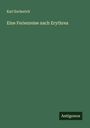 Karl Escherich: Eine Ferienreise nach Erythrea, Buch