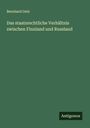 Bernhard Getz: Das staatsrechtliche Verhältnis zwischen Finnland und Russland, Buch