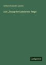 Arthur Alexander Lincke: Zur Lösung der Kambyses-Frage, Buch