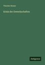 Theodor Brauer: Krisis der Gewerkschaften, Buch