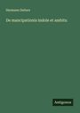 Hermann Deiters: De mancipationis indole et ambitu, Buch