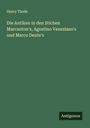 Henry Thode: Die Antiken in den Stichen Marcanton's, Agostino Veneziano's und Marco Dente's, Buch