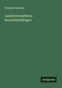 Friedrich Aereboe: Landwirtschaftliche Rentabilitätsfragen, Buch