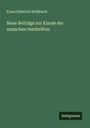 Franz Heinrich Weißbach: Neue Beiträge zur Kunde der susischen Inschriften, Buch