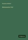 Hermann Boßdorf: Bahnmeester Dod, Buch