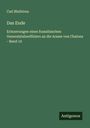 Carl Bleibtreu: Das Ende, Buch