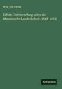 Wilh. von Tettau: Erfurts Unterwerfung unter die Mainzinsche Landeshoheit (1648-1664), Buch