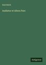 Emil Reich: Audiatur et Altera Pars, Buch