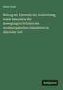 Oskar Zeise: Beitrag zur Kenntnis der Ausbreitung, sowie besonders der Bewegungsrichtlinien des nordeuropäischen Inlandeises in diluvialer Zeit, Buch
