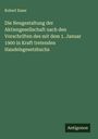 Robert Esser: Die Neugestaltung der Aktiengesellschaft nach den Vorschriften des mit dem 1. Januar 1900 in Kraft tretenden Handelsgesetzbuchs, Buch
