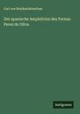 Carl Von Reinhardstoettner: Der spanische Amphitrion des Fernan Perez de Oliva, Buch