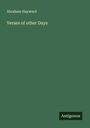Abraham Hayward: Verses of other Days, Buch