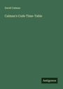 David Calman: Calman's Code Time-Table, Buch