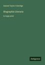Samuel Taylor Coleridge: Biographia Literaria, Buch