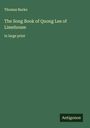 Thomas Burke: The Song Book of Quong Lee of Limehouse, Buch