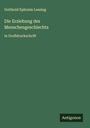 Gotthold Ephraim Lessing: Die Erziehung des Menschengeschlechts, Buch