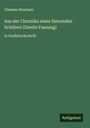 Clemens Brentano: Aus der Chronika eines fahrenden Schülers (Zweite Fassung), Buch