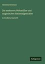 Clemens Brentano: Die mehreren Wehmüller und ungarischen Nationalgesichter, Buch