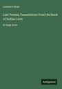 Laurence Hope: Last Poems; Translations from the Book of Indian Love, Buch