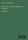 Charles Brockden Brown: Memoirs of Carwin the Biloquist (A Fragment), Buch