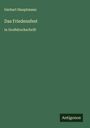 Gerhart Hauptmann: Das Friedensfest, Buch