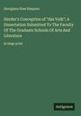 Georgiana Rose Simpson: Herder's Conception of "das Volk"; A Dissertation Submitted To The Faculty Of The Graduate Schools Of Arts And Literature, Buch