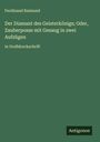 Ferdinand Raimund: Der Diamant des Geisterkönigs; Oder, Zauberposse mit Gesang in zwei Aufzügen, Buch