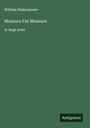 William Shakespeare: Measure For Measure, Buch