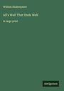 William Shakespeare: All's Well That Ends Well, Buch