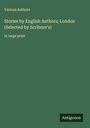 Various Authors: Stories by English Authors; London (Selected by Scribner's), Buch