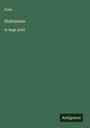 Plato: Statesman, Buch