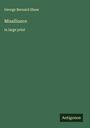 George Bernard Shaw: Misalliance, Buch