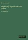 D. H. Lawrence: England, My England; And Other Stories, Buch