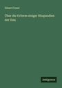 Eduard Cauer: Über die Urform einiger Rhapsodien der Ilias, Buch