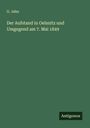 G. Jahn: Der Aufstand in Oelsnitz und Umgegend am 7. Mai 1849, Buch