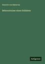 Emerich Von Babarczy: Bekenntnisse eines Soldaten, Buch