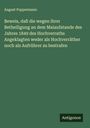 August Pappermann: Beweis, daß die wegen ihrer Betheiligung an dem Maiaufstande des Jahres 1849 des Hochverraths Angeklagten weder als Hochverräther noch als Aufrührer zu bestrafen, Buch