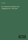G. Jahn: Der Aufstand in Oelsnitz und Umgegend am 7. Mai 1849, Buch