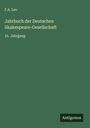 F. A. Leo: Jahrbuch der Deutschen Skakespeare-Gesellschaft, Buch