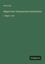 Otto Fock: Rügen'sche-Pommersche Geschichten, Buch