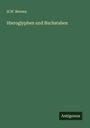 H. W. Bensen: Hieroglyphen und Buchstaben, Buch