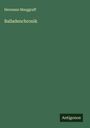 Hermann Marggraff: Balladenchronik, Buch