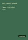 Henry Wadsworth Longfellow: Poems of Places Italy, Buch